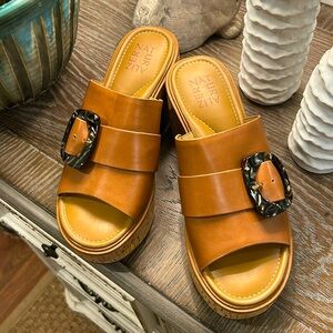 Naturalizer platform cork heel sandal